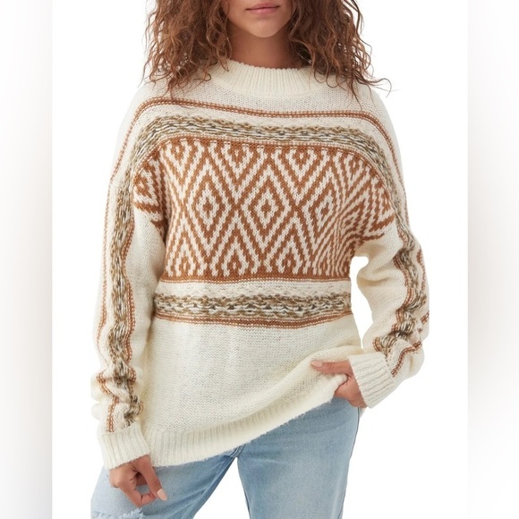 🔆O’NEILL🔆 Floyd Argyle COZY Warm, comfortable sweater knitted retro - Picture 14 of 16